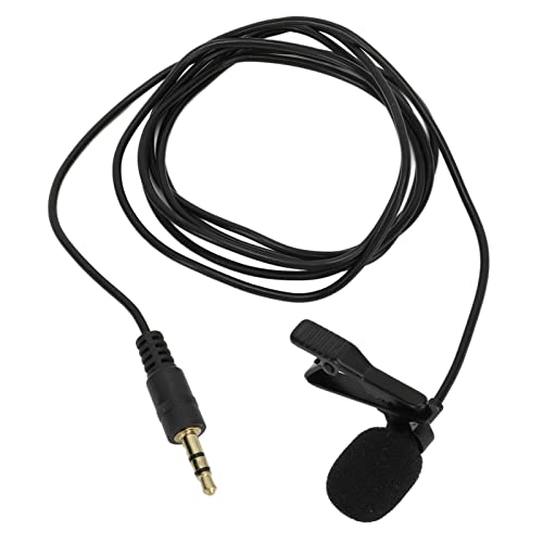 ZJchao Lavalier Microphone with Noise Reduction for Clear Streaming and Live Recording, Compact ClipOn Design for Wide Compatibility
