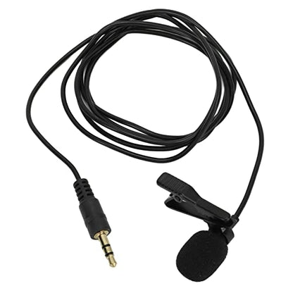 ZJchao Lavalier Microphone with Noise Reduction for Clear Streaming and Live Recording, Compact ClipOn Design for Wide Compatibility