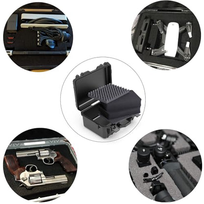 Ant Mag Waterproof Hard Case with Pick & Pluck Foam - 14.8x12x7.2 inch Interior - Protective Storage and Travel Case for Camera, Drone, Equipment & Tools - style: 14.8*12*6.1in/17.7liter