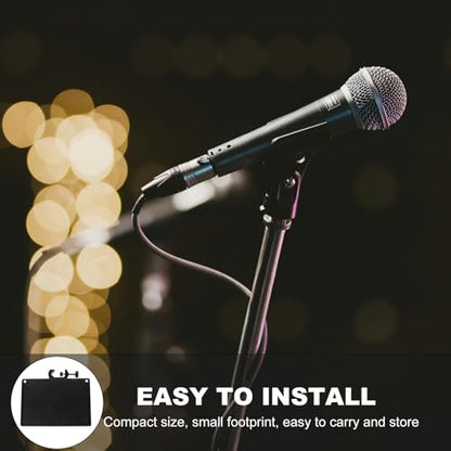 Adjustable Instrument Performance Stand Tray with Space Saving Plastic Sound Card Slot, Desktop Microphone Stand Accessory for Small Areas and Live Broadcasts