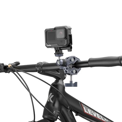 SMALLRIG Camera Mount Clamp, Gopro Motorcycle and Bike Handlebar Mount Kit, Super Clamp for DSLR, Action Camera, Gopro, Insta360, LED Light, Monitor, Max Load 3.5KG