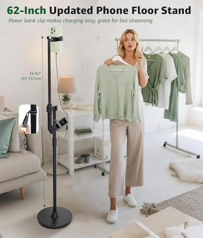 360° Rotatable Extension Arm, Adjustable Tripod Stand for iPhone17, Video Recording, Photography, Live Streaming