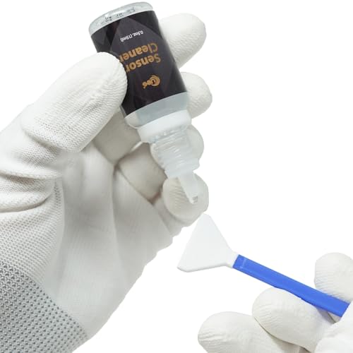 UES FFR24 Full Frame Camera Sensor Cleaning Kit: 14 x 24mm Sensor Cleaning Swabs and 15ml Sensor Cleaner Liquid Solution for Sony Nikon Canon Full-Frame DSLR & Mirrorless CMOS CCD - style: 14 Swabs + 15ml Cleaner