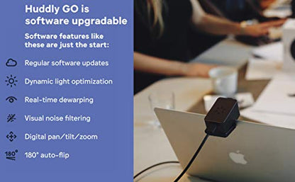 Huddly GO Work from Home Kit - USB Video Conferencing Camera with 150-Degree View and 4X Digital Zoom
