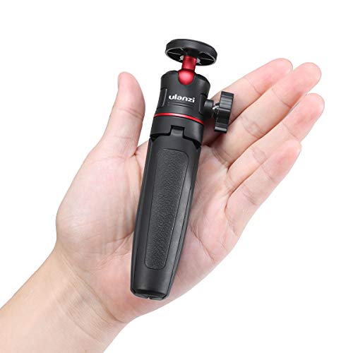 MT-08 Black Mini Tripod for Camera, 1/4" Screw Universal Tripod | Compatible with DJI OSMO 360/Pocket 3/Pocket 4/4Pro/Luna/Insta 360/Xtra/Sony, Extendable Handheld Vlogging Video Table Stand - color: Black