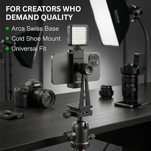 KobraTech UniMount 360 Pro Metal Phone Tripod Mount with Wireless Remote - size: Pro Metal