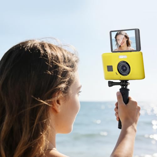Case for Kodak PIXPRO C1 accessories,Soft Silicone Protective Case,Comes with 2 Screen Protectors and 1 Wrist Strap - Yellow - color: Yellow