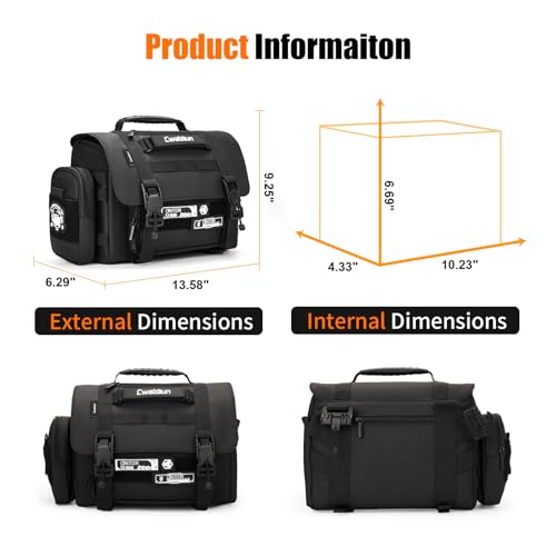 Cwatcun Camera Sling Bag, Waterproof Multifunction Photography Tactica Camera Crossbody Bag with Tripod Holder & Removable Accessory Bags for DSLR/SLR/Mirrorless Cameras - Small - size: Small