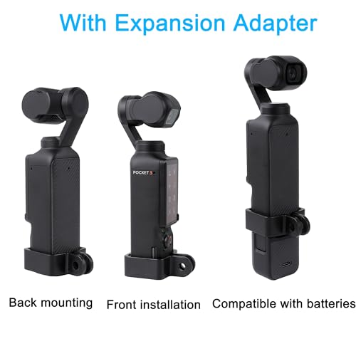 PellKing Clod Shoe Mount Adapter for DJI Osmo Pocket 3 Camera, with DJI Pocket 3 Expansion Adapter for DSLR Hot Shoe Mount