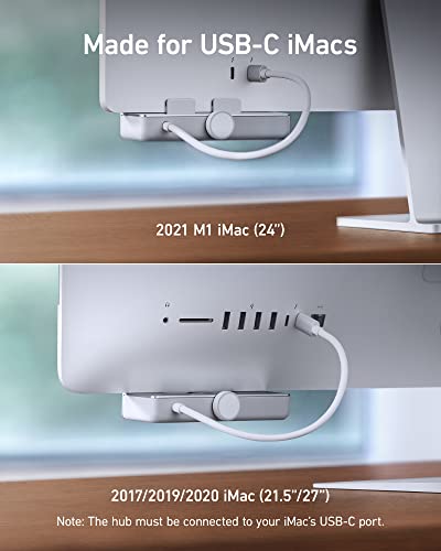 Anker USB C Hub, 535 USB C Hub (5-in-1), with 2 USB-A 10 Gbps Data Ports, USBC 10 Gbps Port, SD and microSD Card Reader, for iMac Pro/iMac 24 inch 2021 / iMac 27 inch / 21.5 inch