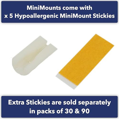 URSA MiniMount. Slim, Low-Profile and Made from Hardened Plastic. Hand-Finished for Smoothness. Includes 5X Hypoallergenic MiniMount Stickies (White, Sennheiser MKE1) - color: White, size: Sennheiser MKE1