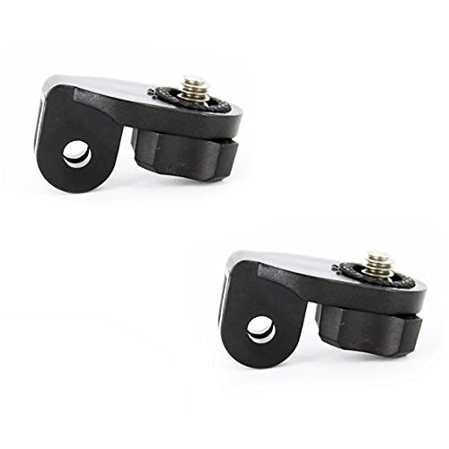 | 2 pc Universal Gimbal Conversion Adapter Set for Sony Cam, Xiaomi, or GoPro. Has Camera Screw (1/4-Inch 20), Easily Connect Action Camera to GoPro Style Accessories.