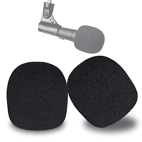 SM58 Pop Filter Compatible with Shure SM58 Microphone, SM58S SM58-LC Ball Type Mic to Reduce Wind Noises, Windscreen Microphone Cover by YOUSHARES (2 Pack） - color: black