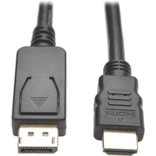 Tripp Lite DisplayPort to HDMI Adapter Cable, DP with Latches to HDMI (M/M), UHD 4K x 2K/1080p, 6 ft. (P582-006-V2) - size: 6 ft., style: DisplayPort 1.2