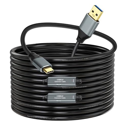 USB 3.0 A to C Cable 30ft, 5Gbps Super Speed USB 3.0 Cable Compatible with VR,Xbox,Laptop,Camera,Docking Station,SSD and More - size: 30ft
