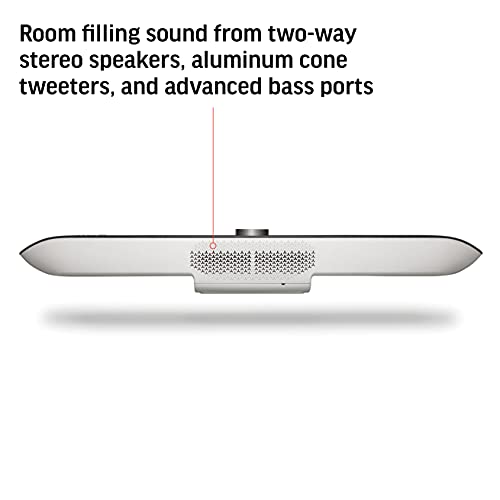Poly Studio X70 Video Bar + TC8 Touch Controller (Plantronics + Polycom) - 4K Audio & Video Conferencing for Large Conference Rooms - Camera, Speakers, Mics - Works with Teams, Zoom & More (Renewed)