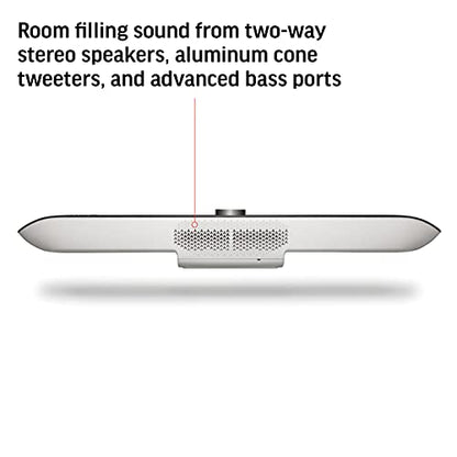 Poly Studio X70 Video Bar + TC8 Touch Controller (Plantronics + Polycom) - 4K Audio & Video Conferencing for Large Conference Rooms - Camera, Speakers, Mics - Works with Teams, Zoom & More (Renewed)