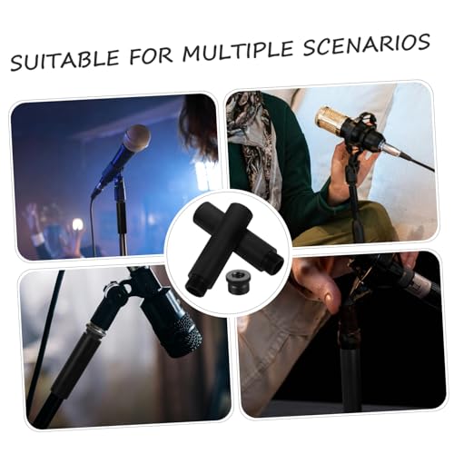 Uonlytech 1set Microphone Stand Extension Kit Adapter to Adapter for Desk Height for Live Streaming and Recording Includes Extension Tube for Easy Installation