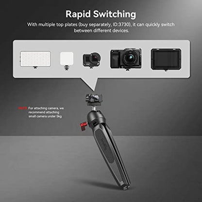 SMALLRIG Quick Release Plate Drop-in HawkLock mini Quick Release Camera Mount Adapter with 1/4" Screw, for Camera Clamp, Super Clamp, Ball Head, Tripod, Magic Arm, Stabilizer, Field Monitor - 3513C - style: Basic QR System