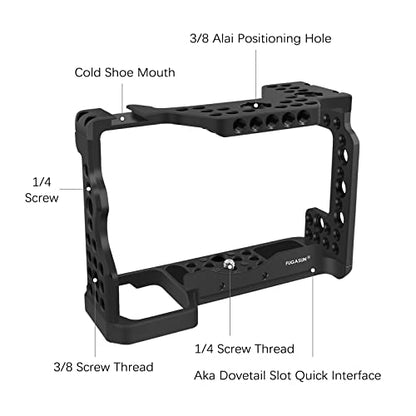 A7ii A7Riii A7iii cage,A9 / A7III / A7M3 / A7Riii / A7ii Camera Cage for Sony A9 A7M3 A7III A73 A7RIII A7R3 A7II Camera Case Rig Cold Shoe