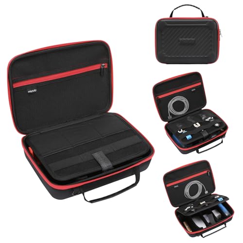 MOSISO Camera Case Compatible with GoPro Hero 13/12/11/10/9/8/7, Hard Travel Carrying Case Compatible with AKASO EK7000/V50/Brave 4/7 LE/8, EVA Case with Snap Hook for Action Camera, Black - color: Black
