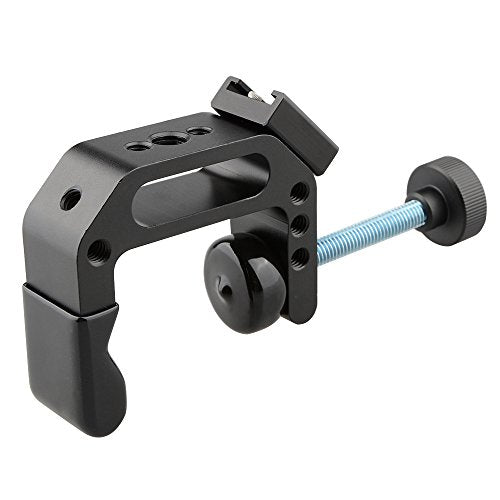 CAMVATE C-Clamp Desktop Mount Holder Stand Articulated with Cold Hot Shoe Mount - 1154