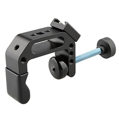 CAMVATE C-Clamp Desktop Mount Holder Stand Articulated with Cold Hot Shoe Mount - 1154
