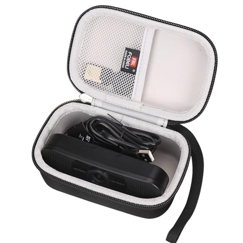 FBLFOBELI EVA Hard Case for eMeet C960 Web Camera/Logitech C920 C930e C922 C270/NexiGo N60 N930AF HD Webcam, Travel Carrying Storage Bag