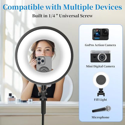 PlusAcc 69” Magnetic Selfie Stick Tripod - Extendable Phone Mount for MagSafe, 360°Rotation Travel Stand with Rechargeable Remote, Compatible with iPhone, Camera, Video Recording - size: 69"
