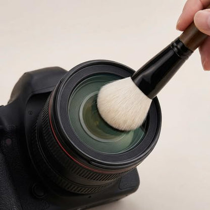Lens Brush Camera Cleaning Kit for Lenses and Screen Goat Hair Cleaner Pen for DSLR Camera Computer Screen Soft Brush Cleaner Kit for Dust Removal and Lens Maintenance