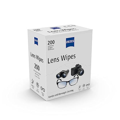 Zeiss Pre-Moistened Lens Cleaning Wipes, 400 count (Pack of 2) - size: 400 Count (Pack of 2)