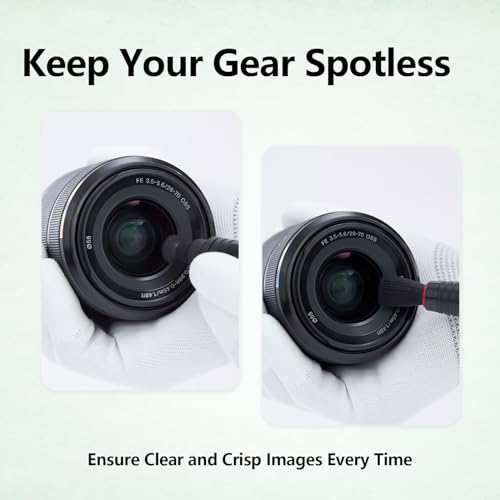 3Pcs Camera Lens Cleaning Kit Including Camera Cleaning Pen Brush Air Blaster Blower and Lens Brush Blower Brush Dust Cleaner for SLR Camera Telescope Magnifying Glass Photography
