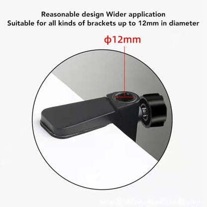 Aluminum Alloy Desk C Clamp 2.4 InchTable Mount Holder for Swing Arm Lamp Microphone 12mm Rod Screw-Tightening Soft Rubber Pad