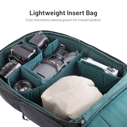PGYTECH OneGo Drawstring Small Camera Bag, Soft Cute Camera Pouch Handbag compatible with Mirrorless Cameras/Nikon/Canon/Sony/Fuji/Pocket 4 Camera Case - color: Ivory