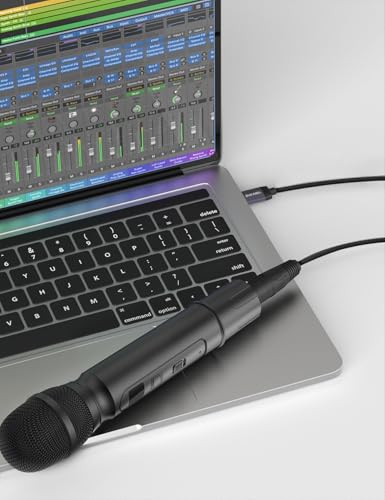 DUKABEL USB Microphone Cable, Upgraded XLR to USB-A Cable with 24bit/96KHz XLR Recording Cable for Podcasting Recording, 2.4M/8FT Mic Adapter for PC, Laptop