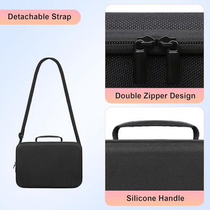 Case for Canon T7/ R100/ KODAK AZ528/ Sony ZV-E10/ Alpha 6700/ A6400 Camera | Canon T7/ R100/ KODAK AZ528/ Sony ZV-E10/ Alpha 6700/ A6400 Camera Carrying Case, Lens Accessories Hard Travel Bag, Black - color: Dark Black