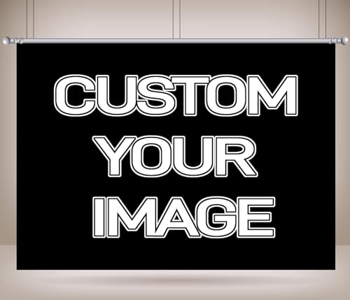 BELECO 5x3ft Fabric Custom Backdrop Customized Backdrop with Picture Logo Text Customize Your Design Personalized Background Banner Party Decor Living Room Tapestry Office Home Art Wall Hanging Decor - size: 3x5FT