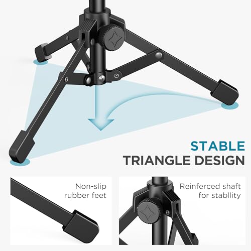 InnoGear Webcam Tripod, Extendable Webcam Stand for Desk Camera Stand Mount with Phone Holder for Webcam C922 C930e C920S C920 C615 C960 C920x BRIO 4K NexiGo N60, Right Light, GoPro with 1/4" Thread - style: Webcam Tripod Stand