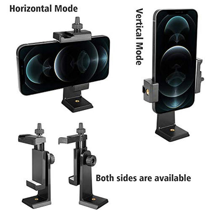 Vlogging Holder, Cell Phone Camera Handle Grip Stabilizer, Ergonomic Phone Video Stabilizer, Handheld Selfie Stick Smartphone Holder with Cold Shoe Mount for Mic/Flash Light, Wrist Strap