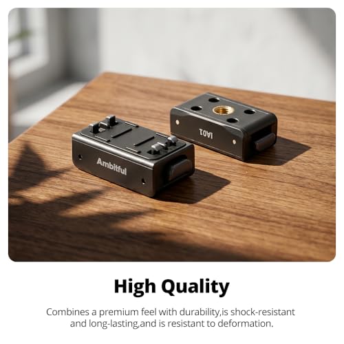 AMBITFUL IA01 Magnetic Quick Release Mount Base, 1/4 Inch Camera Adapter Base for Insta360 Action Cameras, Compact Quick Swap Mount for Tripod, Selfie Stick, Extension Pole and Camera Rig - color: 1/4" Screw Mount