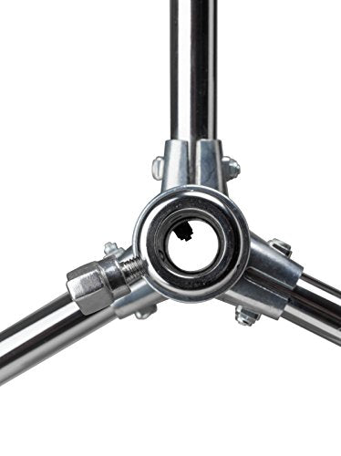 Kupo 40" C-Stand Turtle Base Professional Grip Stand with Detachable Base, Two Riser/Three Section Design, Heavy-Duty Steel Construction, Silver (KS704312) - color: Silver, style: 40" Turtle Base