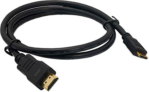 Camera to TV HDMI Cable for Canon EOS Rebel SL1, SL2, T1i, T2i, T3, T3i, T4i, T5, T5i, T6, T6i, T6S, T7, T7i & Select Powershot Models (Not for all Canon Cameras, Please check details before buying)