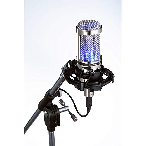 Audio-Technica AT2020USB+V Limited Edition Cardioid Condenser USB Microphone - color: Chrome, style: AT2020USB+