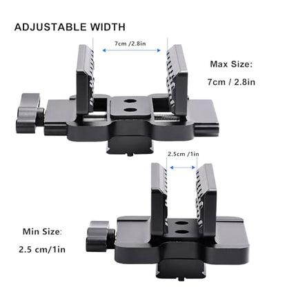Rifle Clamp for Tripod - Heavy Duty Arca Swiss Saddle Mount with Quick Release, 1/4"&3/8" Screw Holes, Universal Hunting/Shooting Clamp Rest - style: Arca Swiss Saddle Mount