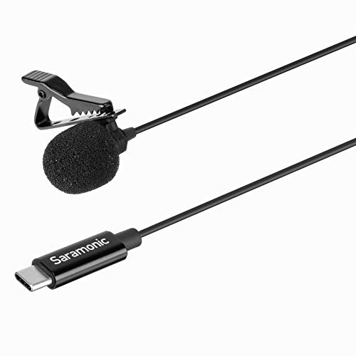 Saramonic LavMicro U3A USB-C Lavalier Microphone, Android, new iPad, Computers & More with 6.6' Cable & 90˚ Adapter for Vlogging, Interviews, YouTube, TikTok, Live Streaming - style: USB-C - 6.6'