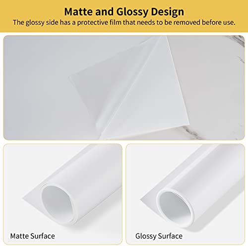 Meking 15.75x26.18 Inch PVC Backdrop, Matte & Reflective White Background Daul-Sided Vinyl Backdrops for Jewelry,Cosmetic,Makeup and Other Small Product Tabletop Photography - color: 15.7x26.1in WHITE