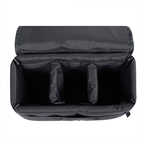 S-ZONE Waterproof Shockproof Foldable Camera Insert Bag Lens Cases Canon Nikon | Raindrop Proof, Fits in a Backpack, Suitable for DSLR/SLR Camera - color: Grey, size: Large