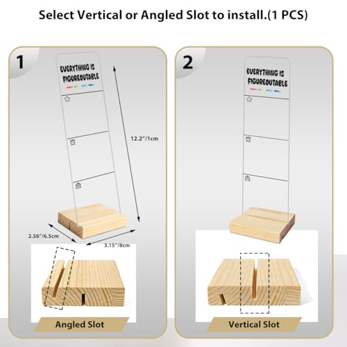 Monitor Memo Board Computer Monitor Memo Board Everything Is Figureoutable Sign Acrylic for Computer Monitors No Screen Damage With Removable Design 12.6x 3.15 x 0.2 inches - style: Figureoutable