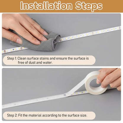 LED Diffuser Tape, 2PCS LED Strip Light Diffuser Tape Dimming Masking Tapes | 0.78inx29ft LED-Strip Lights Cover Soften Lighting Blocking Sticker for Slightly Diffusers Lights,White