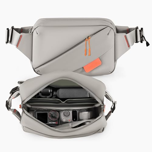 STARTRC PHOTO All-in-One Waterproof Storage Bag for Insta360 Luna Ultra Accessories/Osmo Pocket 4/3 Osmo Mobile 8/7P, Portable 900D Polyester Multilayer Travel Case for Xtra Muse/Action 6/5 Pro/Nano